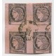 ARGENTINA 1876 GJ 11 CORRIENTES ROSA LILA CUADRO CON MATASELLO POSTAL FECHADO EN LA CAPITAL EL 19/7/1876 MUY LINDA PIEZA U$ 800